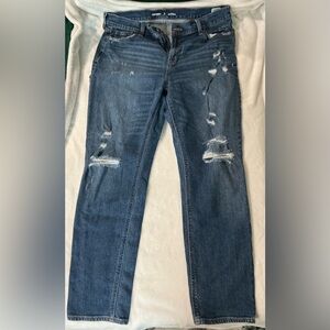 Old Navy Mid-Rise Boyfriend Jeans - Dark Blue